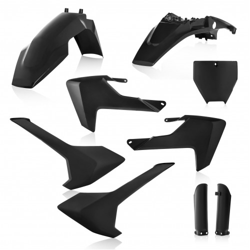 KIT PLÁSTICOS COMPLETO ACERBIS HUSQVARNA TC 65 2017 - 2021 - PRETO